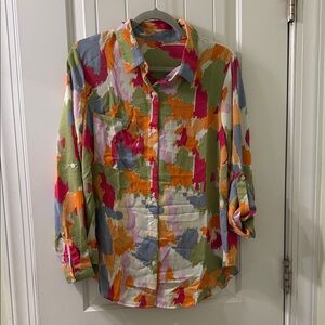 Source Unknown Vibrant Patchwork Men's Shirt